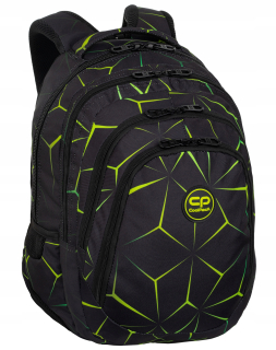 CoolPack viackomorový školský batoh, čierny, odtiene zelenej, viacfarebný, 28 rokov
